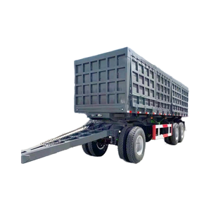 Remolque con plataforma giratoria de 20 pies y 30 toneladas, barra de remolque con contenedor plano, remolque completo a la venta, Tailandia - Product Image 1