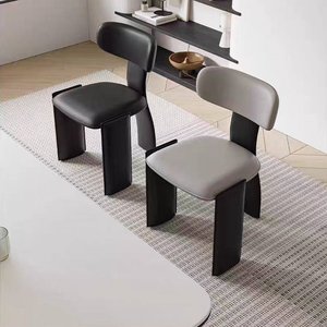 Chaises de salle <span class=keywords><strong>à</strong></span> manger ergonomiques modernes de style minimaliste italien, avec blocs de couleur, légères, structure en métal stable, design haut de gamme, pour usage domestique et hôtelier - Product Image 3