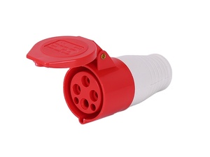 จอร์แดน JD-214L/JD-224L 4P 16A ขั้วต่ออุตสาหกรรมสีแดง IP44 32A 3P + PE พร้อม L บรรเทาความเครียด - Product Image 6