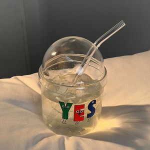 Vasos <span class=keywords><strong>de</strong></span> <span class=keywords><strong>vidrio</strong></span> personalizados con pegatinas navideñas y tapas, vasos <span class=keywords><strong>de</strong></span> leche <span class=keywords><strong>de</strong></span> gran capacidad para uso doméstico, 400-500 vasos <span class=keywords><strong>de</strong></span> <span class=keywords><strong>vidrio</strong></span> del catálogo. - Product Image 5