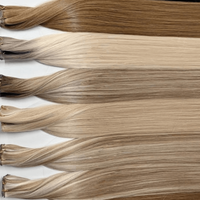 Extensions de cheveux humains vierges européens à double trame, cuticules alignées, 100 % cheveux naturels, sans perte, sans chute