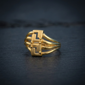 Trendy 18K Solid Gold Religious Band <b>Ring</b> for <b>Couples</b> Sleek Everyday Jewelry Wedding Engagement Party Anniversary Gift India - Product Image 5