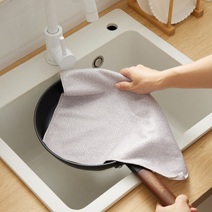 Paños de cocina gruesos, súper absorbentes, antiadherentes, sin pelusas, morados y beige, de poliéster, para ollas y sartenes - Product Image 2