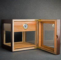 Vitrine en bois de haute qualité avec un hygromètre à cigares intégré pour le stockage des cigares (adapté aux cigares)