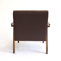 Vente de gros Mobilier de maison, chaise souple au design moderne pour le salon et l'hôtel, chaise canapé en bois massif avec tissu
