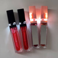 Tube carré vide pour gloss à lèvres liquide brillant LED, 8,5 ml, format voyage, emballage de beauté haut de gamme