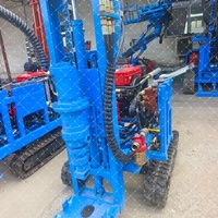 Plateforme de forage de puits d'eau diesel sur chenilles de 200 m pour l'irrigation agricole avec moteur de pompe, boîte de vitesses et roulement - Mobilité sur chenilles