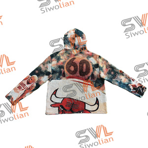 Fabbrica all'ingrosso arazzo tessuto con cappuccio coperta personaggio <span class=keywords><strong>abbigliamento</strong></span> <span class=keywords><strong>donna</strong></span> <span class=keywords><strong>donna</strong></span> con cappuccio ragazze vestiti - Product Image 3