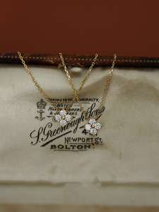 May mắn Bốn Lá Cỏ Ba Lá S925 Sterling Bạc <span class=keywords><strong>Flash</strong></span> kim cương xương đòn Chuỗi Hoa Mặt dây chuyền nữ vòng cổ - Product Image 5