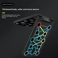 Plateforme de musculation pliable multifonctionnelle 3-en-1 en ABS noir durable pour usage domestique unisexe