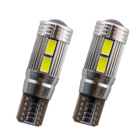 T10 Canbus 10 LED SMD5630 Lumière d'urgence et de stationnement pour voiture Rouge/Bleu/Blanc 12V 37x12mm 1.8W Sans erreur W5W Sans OBC