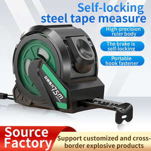 पोर्टेबल स्टील प्लास्टिक टेप माप 5 मीटर लंबाई 25 मिमी फैक्टरी मीट्रिक इंच माप के लिए अनुकूलित लोगो चुंबकीय प्रणाली की आपूर्ति - Product Image 2