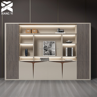 Bureau de direction moderne en bois de luxe, finition brillante, pour bureau de PDG, mobilier de bureau modulaire, Scrivania
