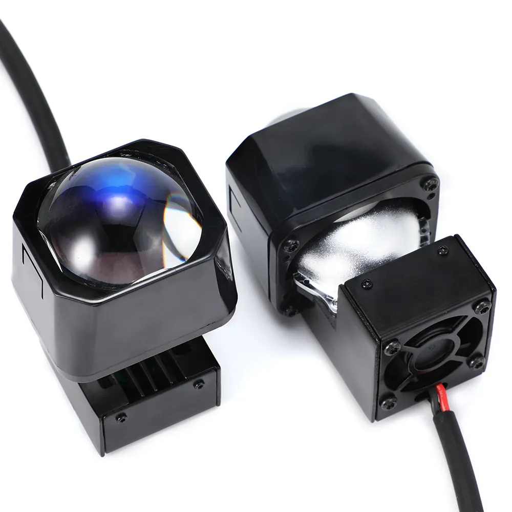 GPNE Mini 1.5 Inch LED Matrix Projector Lens Car Headlights flat cut line motorcycle led