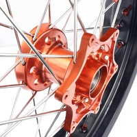 Jantes de moto usinées CNC Offre Spéciale Roues à rayons Supermoto de 17 pouces pour Kawasaki KX