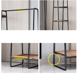Trung Quốc Phòng Khách Đồ Nội Thất Sản Phẩm Nhà Sản Xuất Đen Vải Móc Áo Kim Loại Coat Racks Đứng Móc Cho Quần Áo - Product Image 4