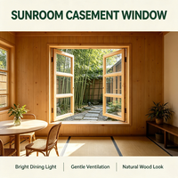 Fenêtre en bois massif de pin, cadre en bois naturel pour maison résidentielle, chambre à coucher, salon