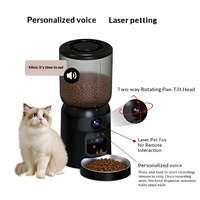 Distributeur automatique intelligent de nourriture pour animaux de compagnie 6L avec caméra, application WiFi, contrôle à distance, alimentation programmée, vision nocturne, distributeur de nourriture ABS pour chiens et chats