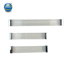 KINGSLAM <strong>Clear</strong> Tempered Glass <strong>Pulls</strong> Custom Length <strong>Drawer</strong> and Dresser Handles for Bedroom and Kitchen Cabinets - Product Image 4