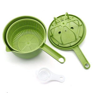 Cuchara para lavar arroz con manivela, batidora de ensalada, material de paja de trigo, apto para lavavajillas, para uso en la cocina - Product Image 3