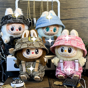 Vêtements Labubu Offre Spéciale Marque de luxe Designer Vêtements de poupée Labubu Jupe Robe Chapeau 17CM Vêtements Labubu