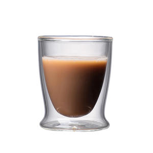 Taza de Café Espresso de Doble Capa y Pequeña Capacidad, Taza para Latte, Cappuccino y Postres con Platillo para Té - Product Image 5