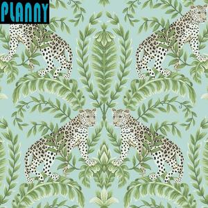 2022 nouveau Design <span class=keywords><strong>Jungle</strong></span> léopard papier peint pour la conception intérieure murale personnalisée pour magasin - Product Image 4