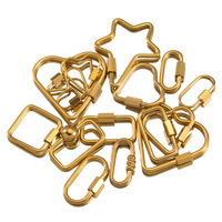 Mousqueton à vis en acier inoxydable résistant au ternissement, breloques pour collier, bracelet, bijoux, accessoires, fermoirs, vente en gros