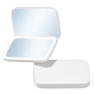 Mini miroir de maquillage pliable portable avec lumières LED, miroir de poche compact grossissant, miroirs de voyage - Product Image 2