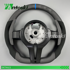 Volante de Fibra de Carbono Mate Personalizado con Agarre de Microfibra para BMW X3 X5 F10 F30 F80 <span class=keywords><strong>M2</strong></span> M3 M4 M5 <span class=keywords><strong>240i</strong></span> 440i 540i - Product Image 5