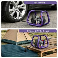Mini compresseur d'air sans fil 3L, sans balais, ODM/OEM, 21V, 8 bars, 13L/min, portable pour pneus de vélo et de moto, usage extérieur et domestique