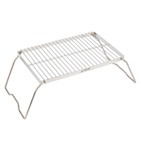 STARCAMP Barbecue portable pliable en acier inoxydable pour camping en plein air, réchaud à charbon de bois, poêle à bois