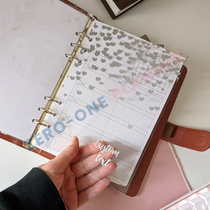 Custom Plastic A4 <strong>A5</strong> A6 A7 <strong>Dividers</strong> 6 Tab Index Insert Pages for Loose-leaf Planner Budget Organizer <strong>Notebook</strong> - Product Image 6