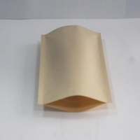Sacs en papier kraft personnalisé, pièces, en pet, pour poulet frit à chaud, dinde, avec fenêtre transparente