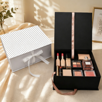 Individuell Bedruckte Premium Faltbare Geschenkbox aus Festem Papier mit Luxuriösem Banddesign und Geprägtem Klebeband-Verschluss