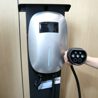 Chargeur mural intelligent pour véhicule électrique 7 kW Type 2 avec contrôle WiFi par application, carte RFID, monophasé 32A 220V, montage mural pour maison et garage