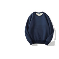 Sweat-shirt surdimensionné personnalisé avec logo imprimé et brodé, 460 grammes, 100% coton biologique, col rond, vente en gros