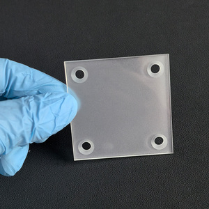 <span class=keywords><strong>Plaque</strong></span> en silice fondue synthétique résistante à la chaleur, lentille en <span class=keywords><strong>verre</strong></span> de quartz à trou fraisé, givrée - Product Image 2