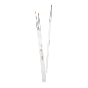 Ensemble de pinceaux à ongles en plastique transparent avec manche, logo personnalisé, pinceaux fins pour la peinture au gel, pour salon de manucure - Product Image 6