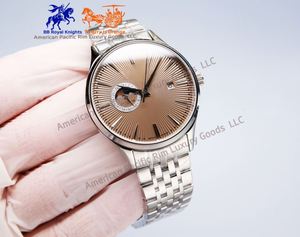 Women's Luxury Quartz <b>Watch</b> with Large 43mm Dial Golden Blue Necklace and Bracelet Alloy <b>Case</b>-Foreign Trade omegas - Product Image 1