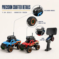 Modèle 6407 1:64 Caméra RC Monster Truck FPV 2.4GHz Télécommande 9.75cm 8+ Ans Chargeur 720P HD Intérieur-Extérieur Expert