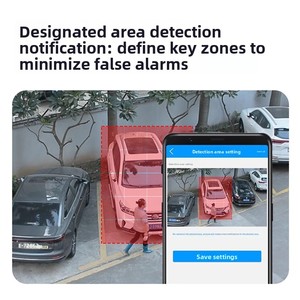 Caméra extérieure intelligente pour la maison, 360°, enregistrement vidéo sans angle mort, connectivité à distance par smartphone, surveillance HD sans fil - Product Image 4