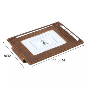 Magnetic Money Clip RFID Blocking Front Pocket Wallet Mens Purse Slim Wallets Money Clip Leather Card Holder Wallet for Men - Product Image 5