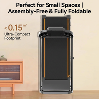 Caminadora Eléctrica Plegable Portátil para el Hogar 2026 con Inclinación Automática, Uso Comercial, Pantalla LED de 1-15 Grados