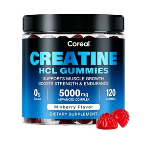 Private Label <b>Creatine</b> Monohydrate Gummies Natural Fruit Flavors Providing Energy 2 Gummies Dose Sports Nutrition - Product Image 1