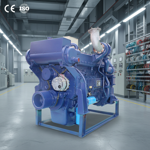 Moteur diesel marin Weichai 6 cylindres 4 temps Euro 2, 200 kW 250 CV, démarrage électrique, cylindrée 9 L, refroidissement par eau, pompe à eau de mer 1 - Product Image 1