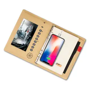 12000mAh video powerbank notebook cover 7 inch Screen with recording, pictures