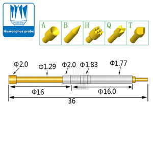Sonda Huaronghua Serie 1,77 3H/3A/<span class=keywords><strong>3G</strong></span>/3B/3D/3Q Aguja integrada MM Aguja superior de resorte Diseño de PCB/Circuitos de fabricación - Product Image 6