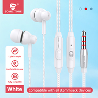 Écouteurs et Casque Filaire 3,5 mm de Haute Qualité avec Micro Mains Libres Intra-auriculaires pour Téléphones, Lecteurs MP3 et iPod