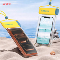 EARLDOM Housse universelle transparente en TPU et ABS pour téléphone portable, sacs de natation étanches, pochette pour téléphone portable, sac étanche